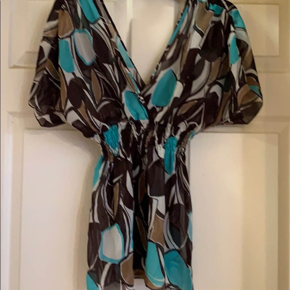 Speechless Regencycore Aesthetic‎ Super Shaggy Sheer Top Size M